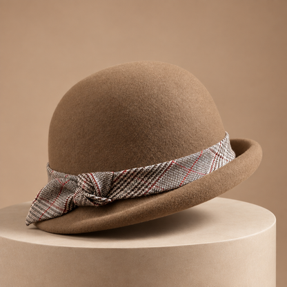 Hermès-style hat still life